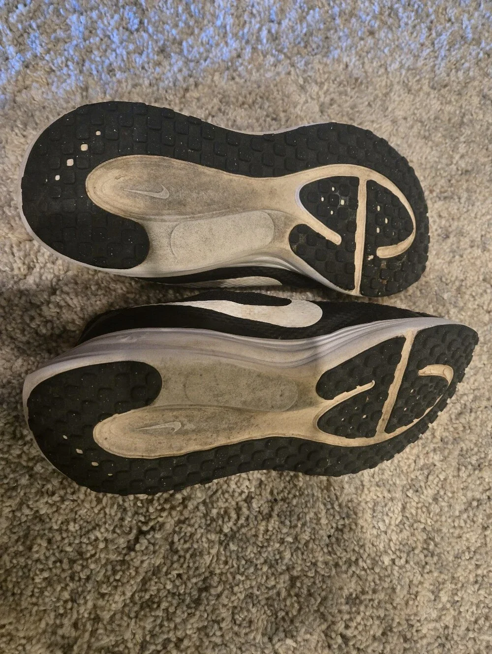 Nike Black with White Swoosh Athletic Sneakers